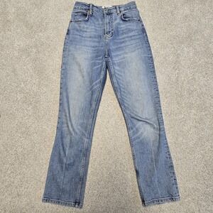 Reformation Jeans Liza Ultra High Rise‎ Straight Cropped Jeans Malta Sz 27
